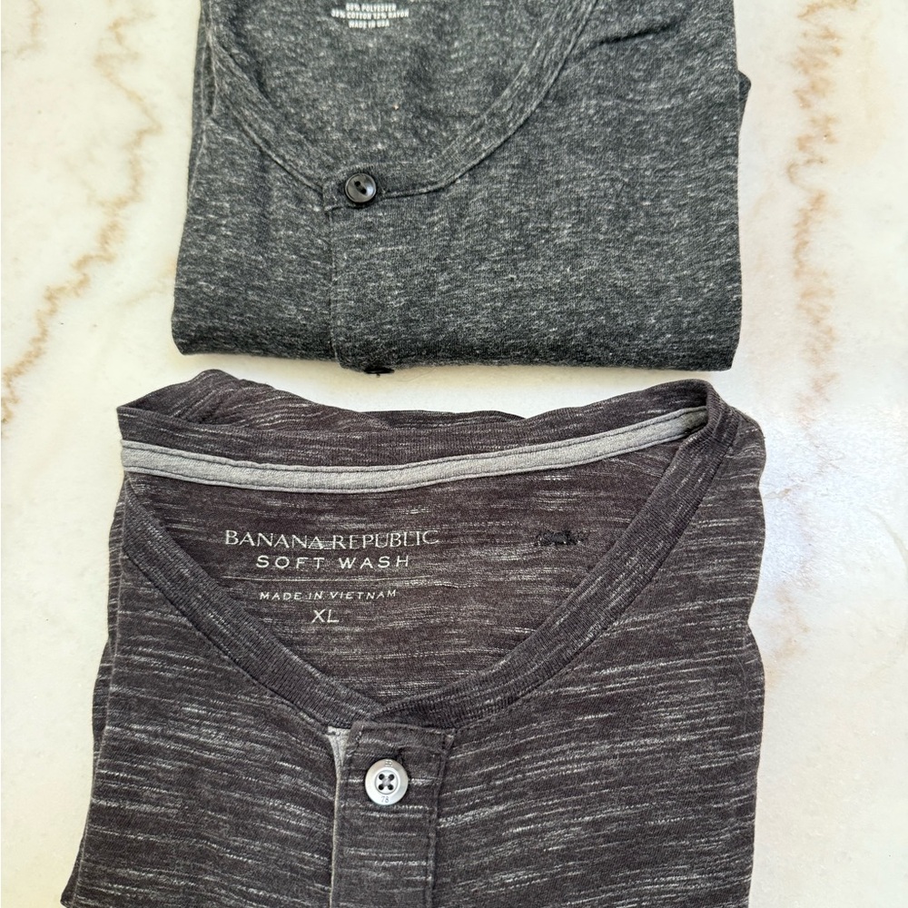 Banana Republic Charcoal and Dark grey Bonobos Men's Button Down Shirts